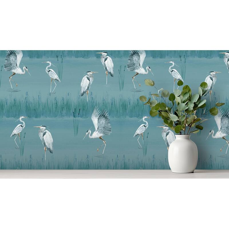 Arthouse Gerald Blue Heron River Wallpaper