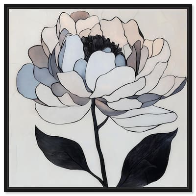Gray Scale Flower II Canvas by Art Remedy