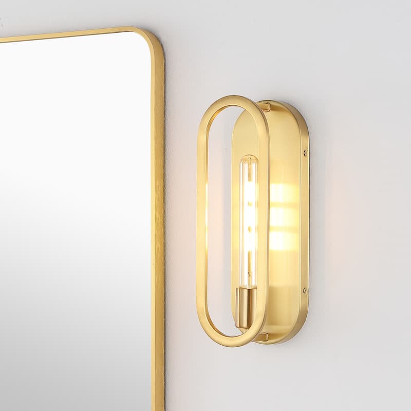 Sophie 4.75" 1-Light Modern Bohemian Iron LED Sconce, by JONATHAN Y