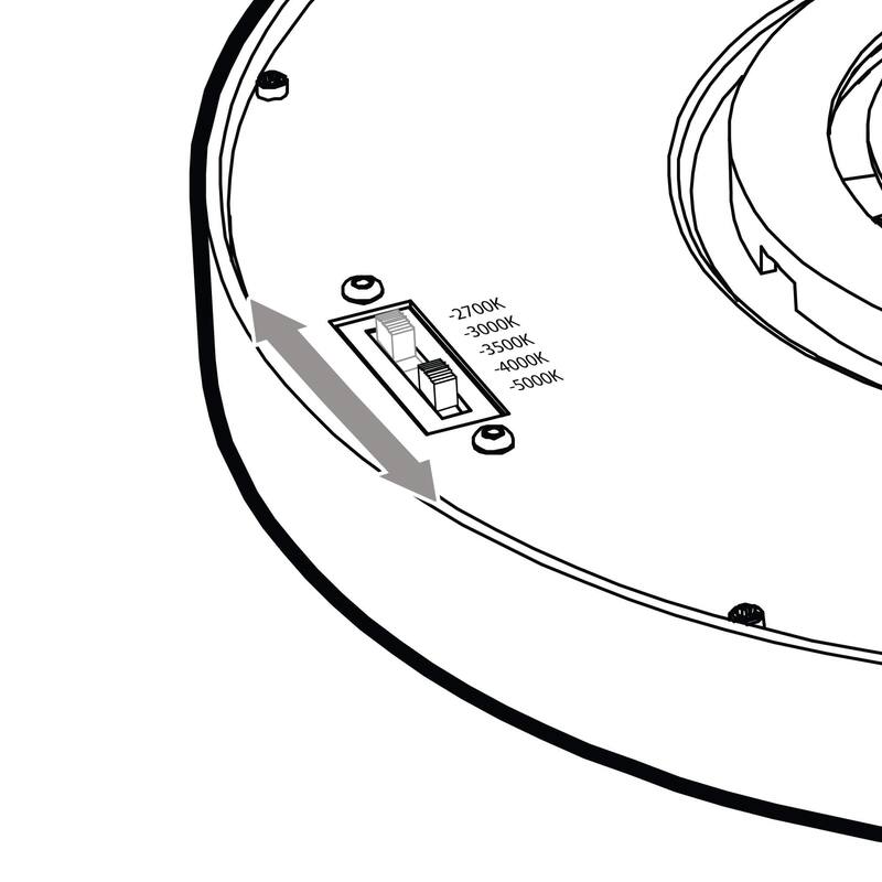 Delta18 Inch Round LED CCT Flushmount - 18 Inch