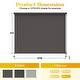preview thumbnail 5 of 21, 6'W X 6'H Outdoor Roller Shade with 95% UV Protection