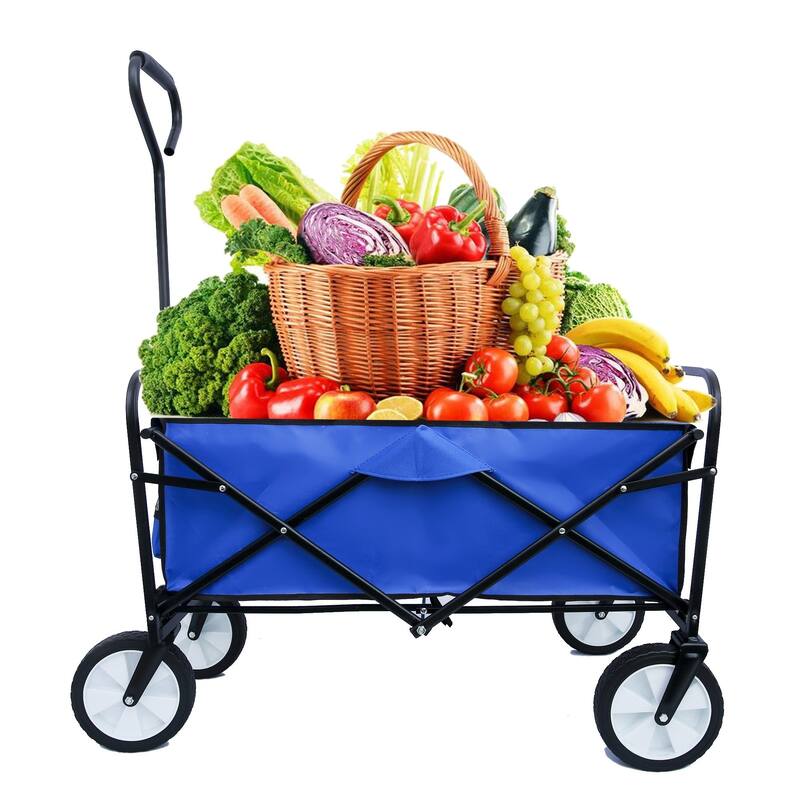 Multifunctional Folding Cart with 360° Rotating Wheels