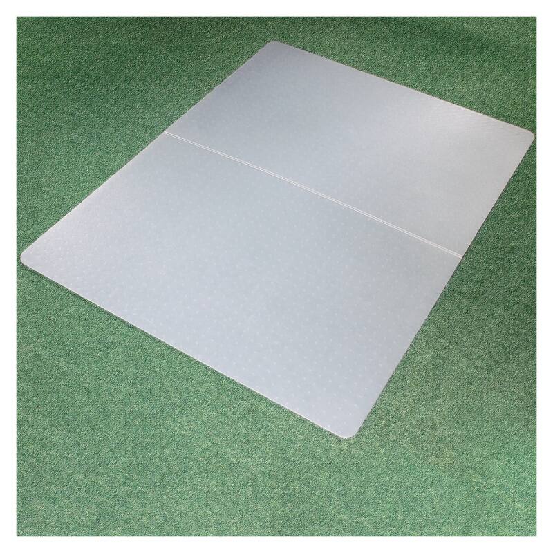Cleartex® Polypropylene Rectangular Foldable Chair Mat for Carpets - 46" x 57"