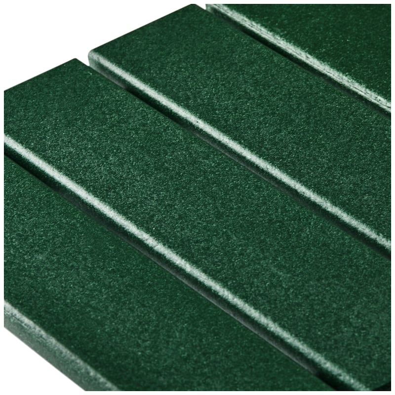 Aderson Outdoor Poly Adirondack Chair with Side Table and Ottoman