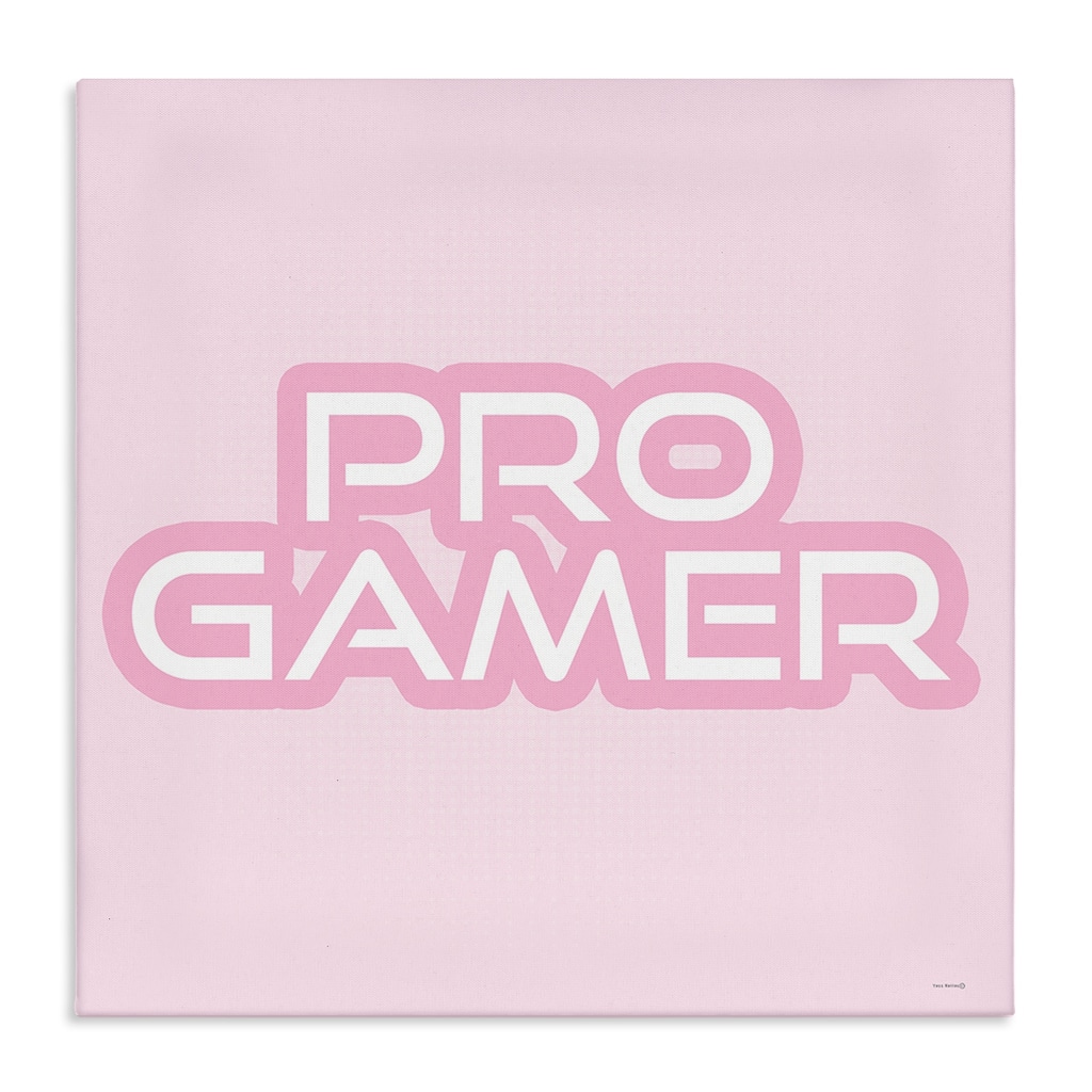 Stupell Pastel Pink Pro Gamer Canvas Wall Art Design By Yass Naffas Designs