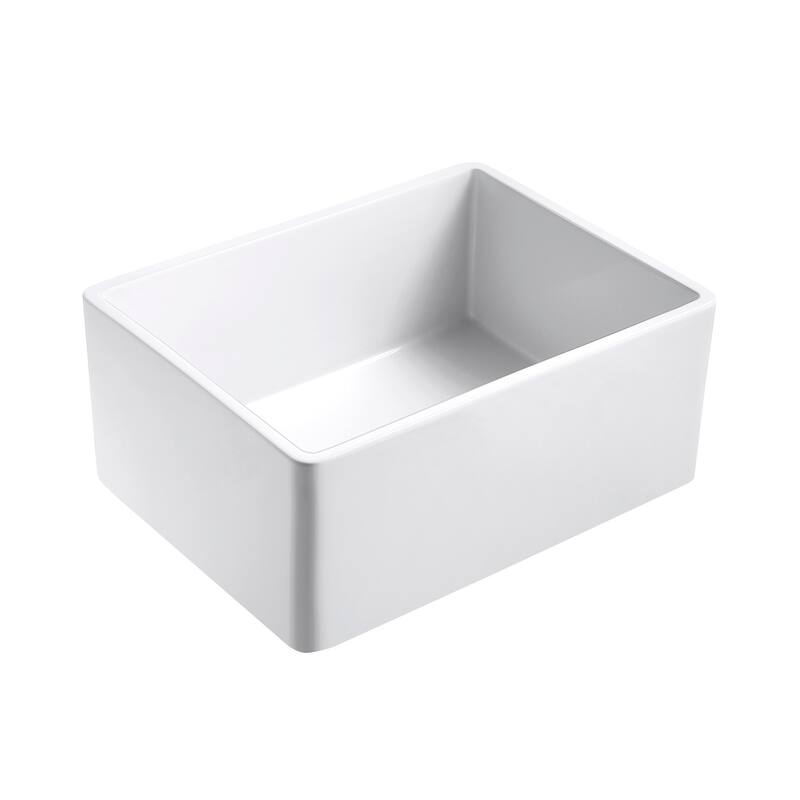 Sinksation Reversible Fireclay 27" L x 18" W Farmhouse/Apron Kitchen Sink - 27