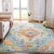 SAFAVIEH Crystal Floretta Vintage Boho Medallion Rug - 11' x 16' - Teal/Orange