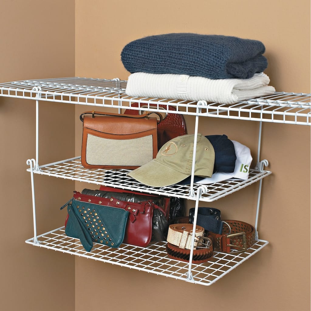 ClosetMaid White Stack and Hang Wire Shelf