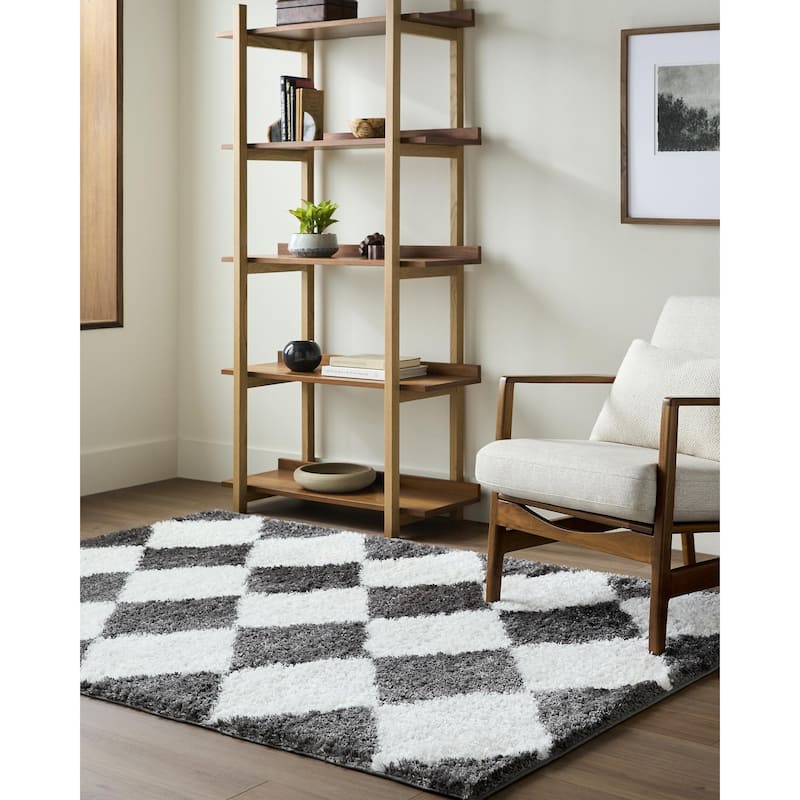 Livabliss Nomadic Modern & Contemporary Area Rug - Charcoal - 7'10" x 10'