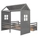 preview thumbnail 14 of 16, Twin Size Upholstered Double Bed with Two Drawers and Wooden Support