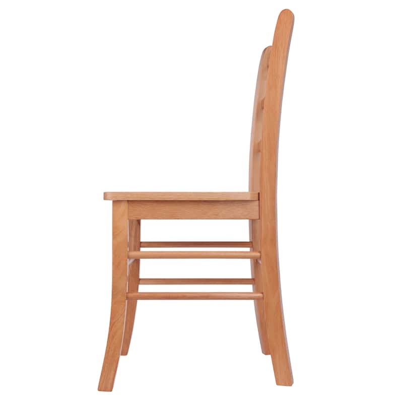 2-Pc Ladder-back Chair Set - 16.6 x 20.5 x 34.7 inches