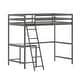 preview thumbnail 56 of 60, Traditional Wood Slat Loft Bed with Integrated Desk & Ladder