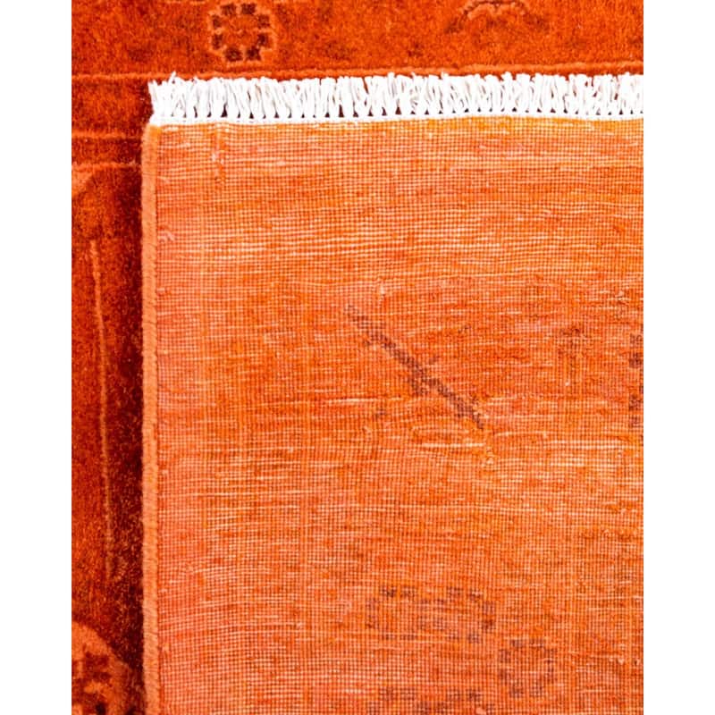 Contemporary Overdyed Wool Hand Knotted Area Rug - 3' 1" x 5' 1"