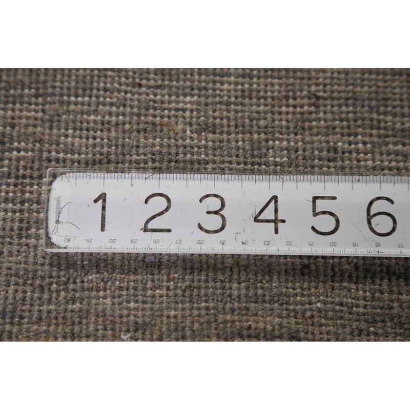 Gray & Beige Gabbeh Modern Area Rug Handmade Wool Carpet - 6'4" x 9'7"