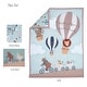 preview thumbnail 9 of 7, Bedtime Originals Up Up & Away 3-Piece Animals/Hot Air Balloon Crib Bedding Set