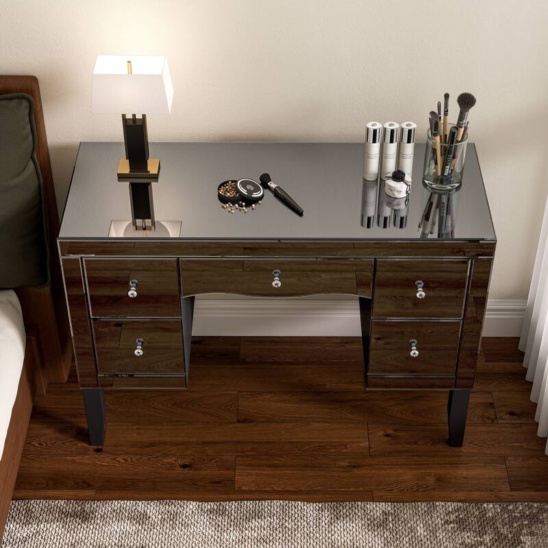Luxury Mirrored Makeup Vanity 5-Drawers