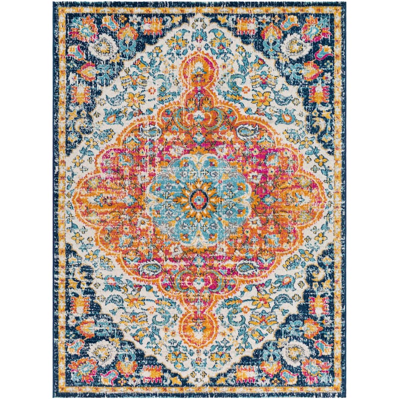 Livabliss Kimaree Bright Boho Medallion Area Rug
