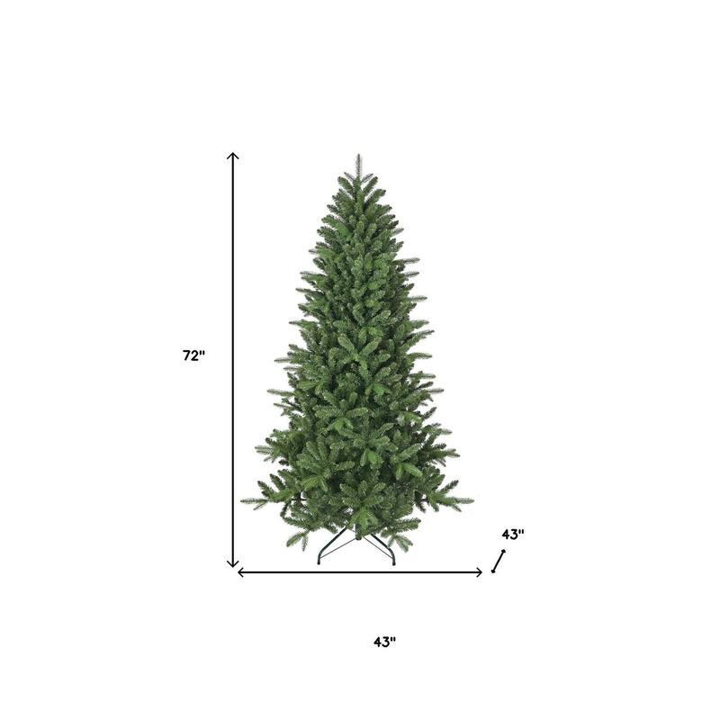 HomeRoots 6' Full Spruce Christmas Tree - Green - 43.00 in. x 72.00 in. x 43.00 in.
