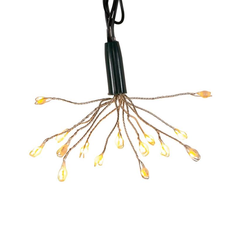 Kurt Adler 75-Light Cluster Burst Classic White Superbright LED Twinkle Light Set