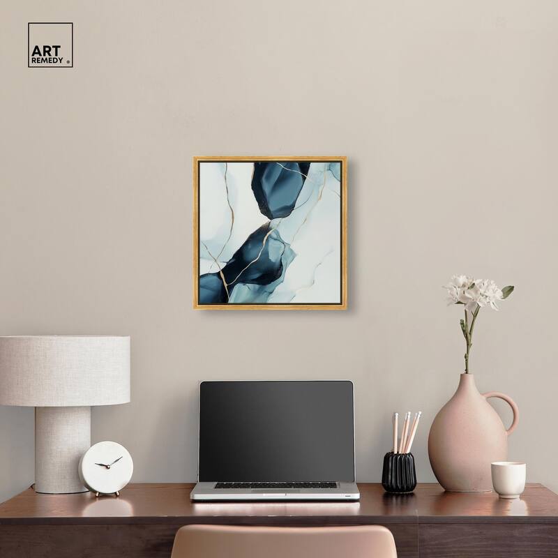 Cerulean Flow III Canvas by Art Remedy