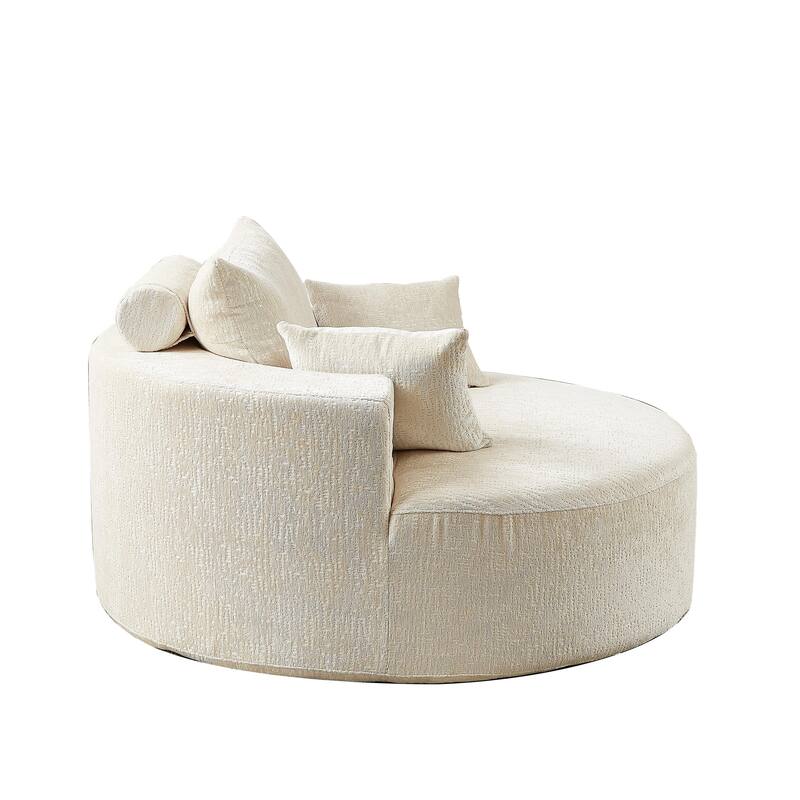 Comfortable Chenille Sponge Sofa for Various Rooms, No Assembly Needed
