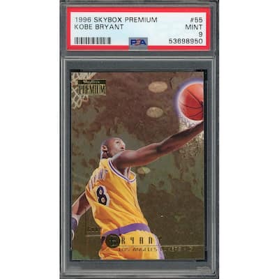Kobe Bryant 1996 Skybox Premium Basketball Rookie Card #55 Graded PSA 9 - 8'6" x 11'6"