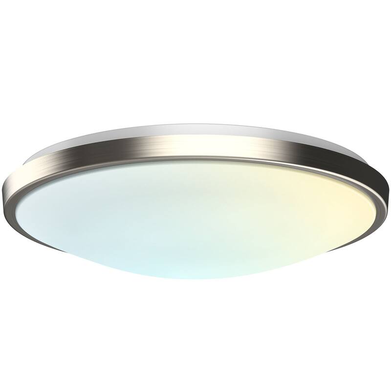 Luxrite Motion Sensor LED Flush Mount Ceiling Light, 15 Inch, 5CCT 2700K-5000K, 24W, 1800LM, ETL - Color Selectable 27K/30K/35K/40K/50K