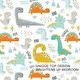 preview thumbnail 3 of 9, 3-Piece Dinosaur Twin Soft Duvet Cover Set For Comforter Bedding Cover For Kid Gift