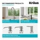 preview thumbnail 11 of 137, KRAUS Kore Workstation Drop-In Stainless Steel Kitchen Sink