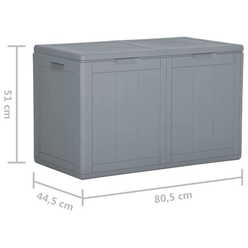 vidaXL Tool Box UV Resistant Outdoor Cushion Storage Box Tool Chest PP Rattan