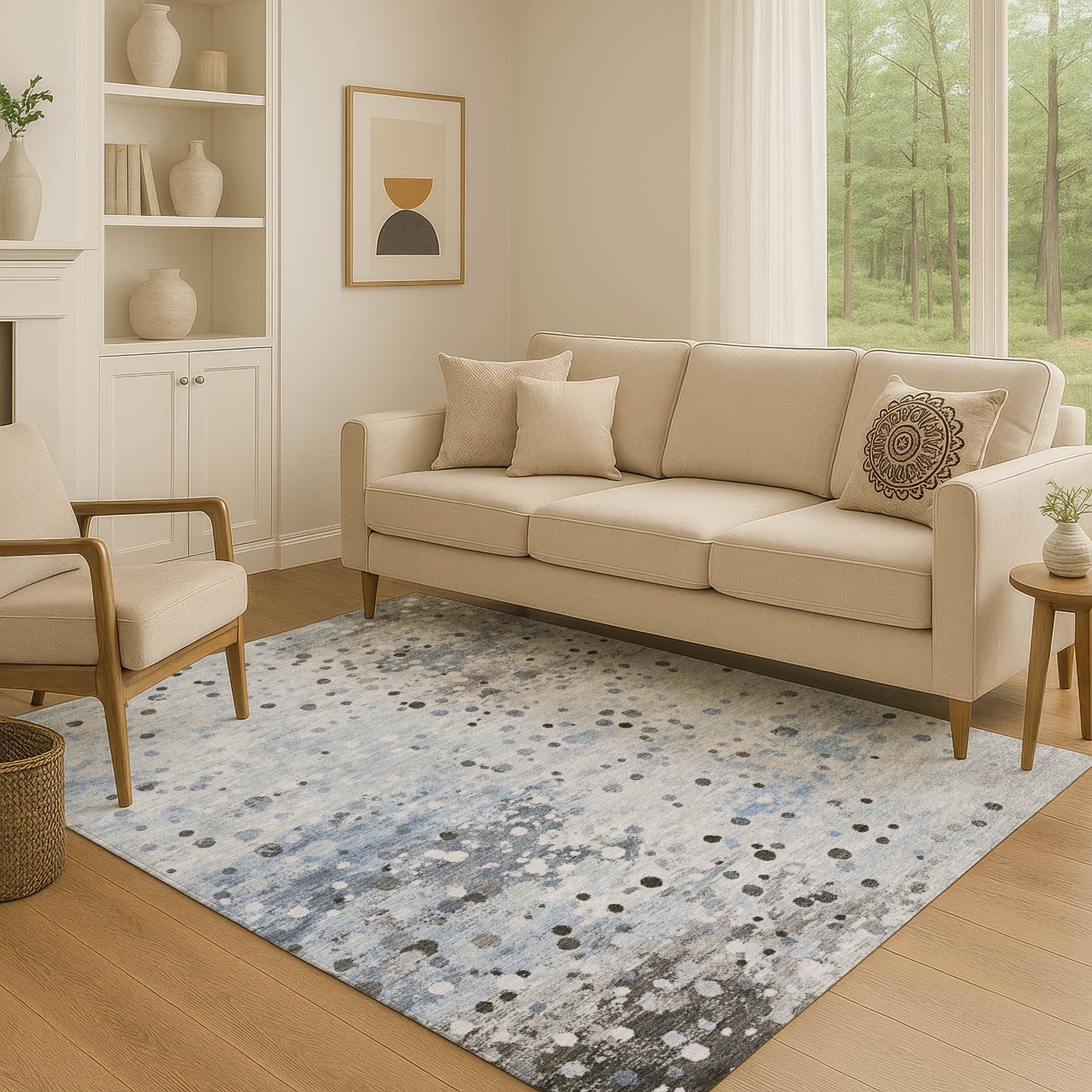 Premium Washable Super Soft Abstract Drip Mayfield Rug
