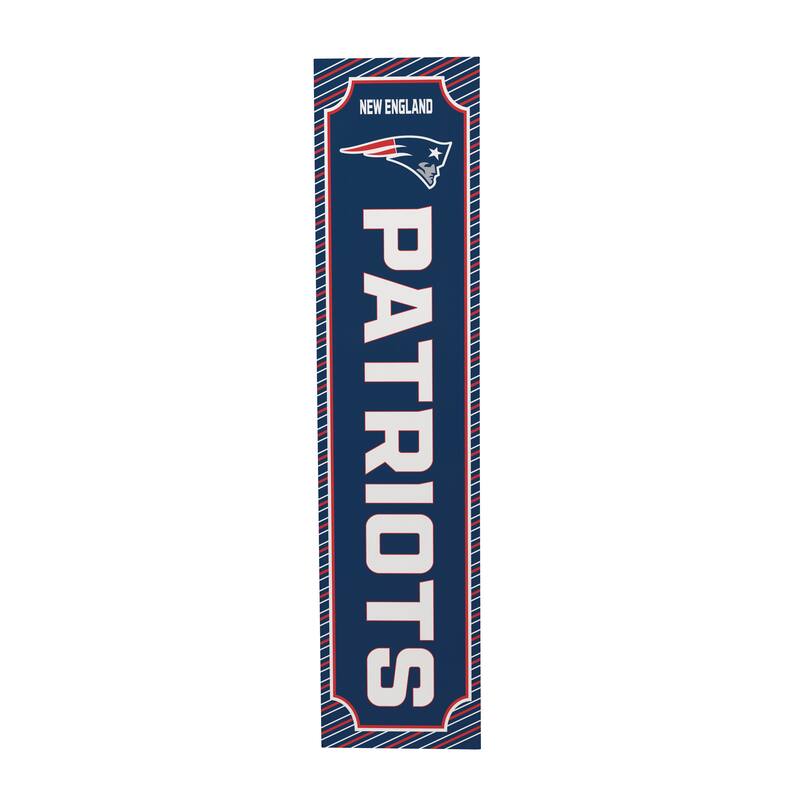 47" Double Sided Seasonal Porch Leaner, New England Patriots - 47" x 11.25"