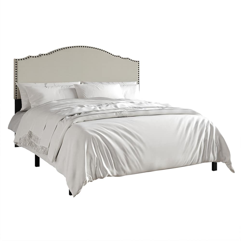 CraftPorch Traditional Upholstered Bed with Nightstand and Bench 3-pieces Bedroom Set