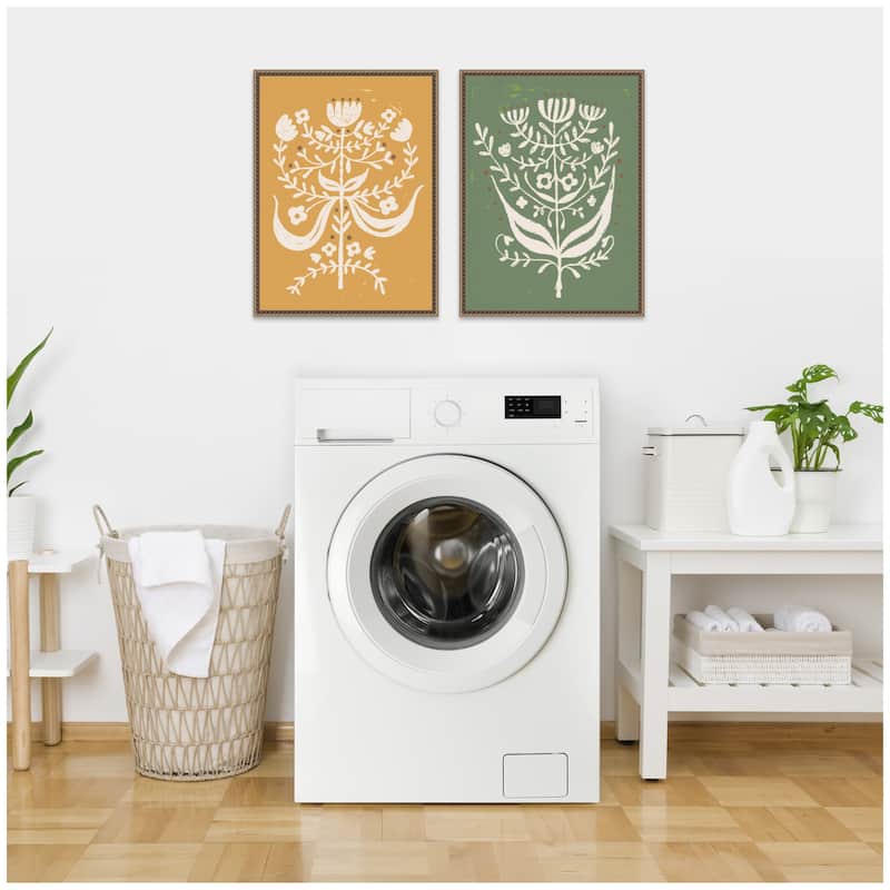 Kate and Laurel Bungalow Charm 2 Piece Framed Canvas Wall Art Set by Vicky Yorke