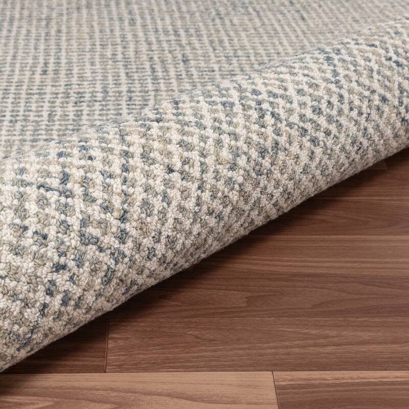 Noah Contemporary Geometric Wool Indoor Area Rug by Sevita