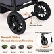 preview thumbnail 15 of 18, Costway Foldable Wagon Stroller for 2 Kids, Double Seater Toddler - See Details