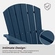 preview thumbnail 40 of 54, Set of 2 HDPE Adirondack Swivel Gliders, Outdoor Patio Chair Set