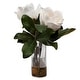 preview thumbnail 4 of 4, Uttermost Middleton Magnolia Flower Centerpiece - 15.75" H