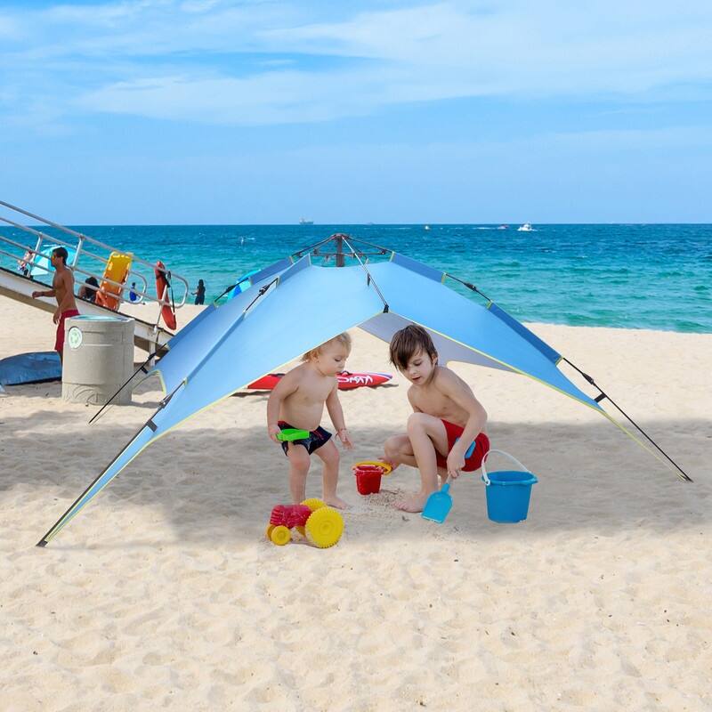 2-3 Person Double-Deck Two-Door Pop Up Tent - 3 Person