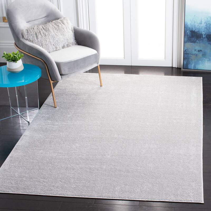 SAFAVIEH Nonskid Nguyet Solid Rug - 3'3" x 5'3" - Light Grey