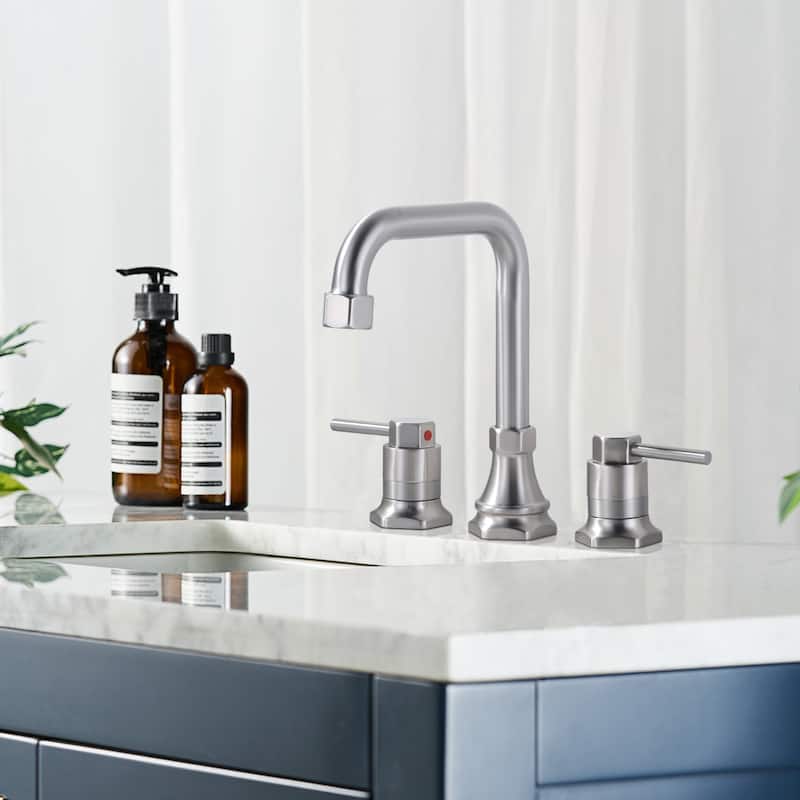 WOWOW Modern-Style Bathroom Faucet with Pop-Up Drain