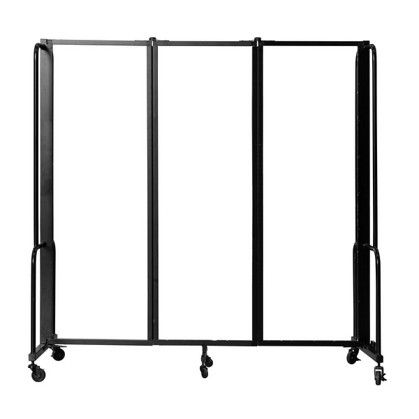 NPS Portable Room Divider, 6' Height, Clear Acrylic Panels - 3 Panel. Opens flyout.