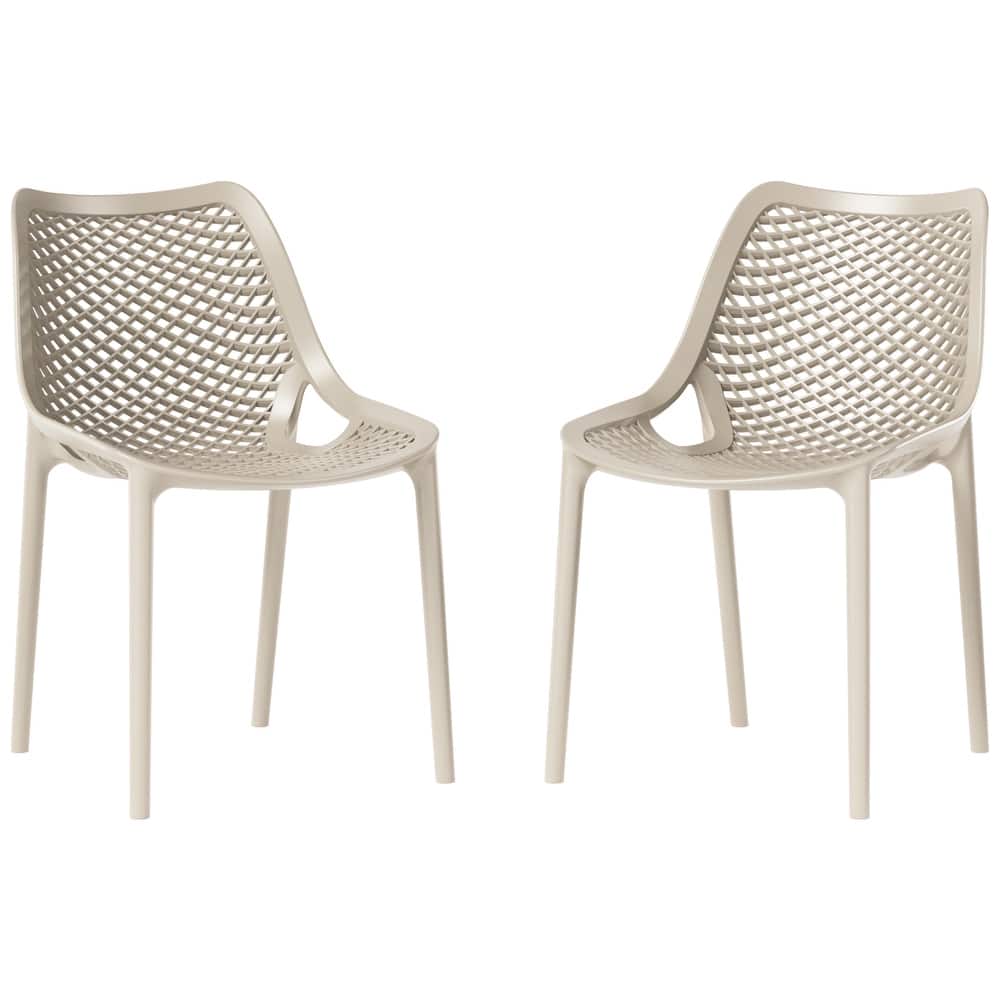 Frond and Form Outdoor Stacking Dining Side Chair (Set of 2)