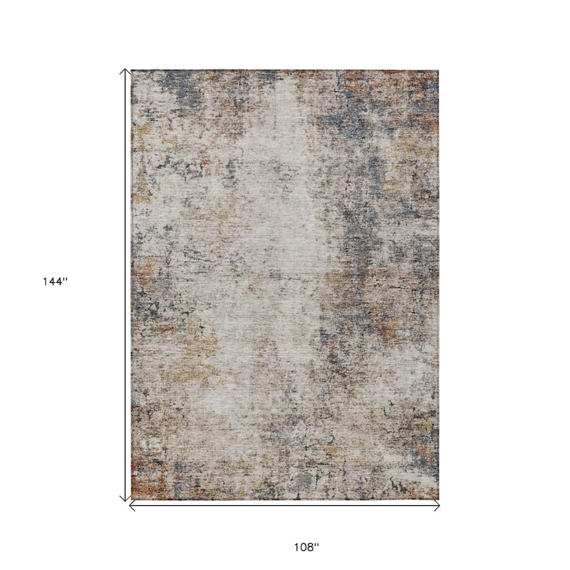 HomeRoots Abstract Transitional Rectangle Outdoor Rug