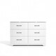 preview thumbnail 9 of 11, Darsh 6-Drawer Dresser with Ultra Fast Assembly (31.5 in. × 47.2 in. × 15.7 in.)