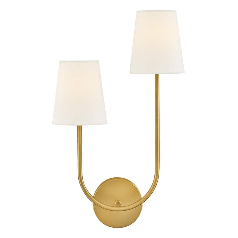Lark 84260 Cora 2 Light 22" Tall Wall Sconce - Lacquered Brass