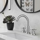 preview thumbnail 23 of 28, 8.2"H Solid Brass Widespread 2-handle Bathroom Sink Faucet