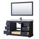 preview thumbnail 18 of 25, Avery 60-inch Single Vanity, Marble Top, Square Sink, 58-inch Mirror