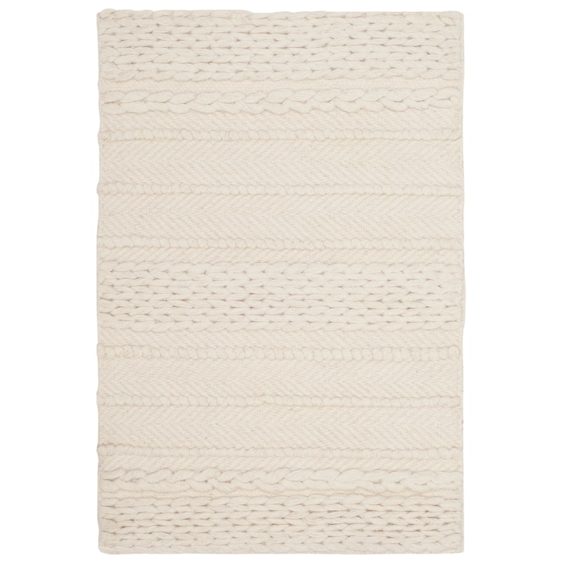 SAFAVIEH Handmade Natura Bengta Wool Rug - 2'3" x 4' - Natural