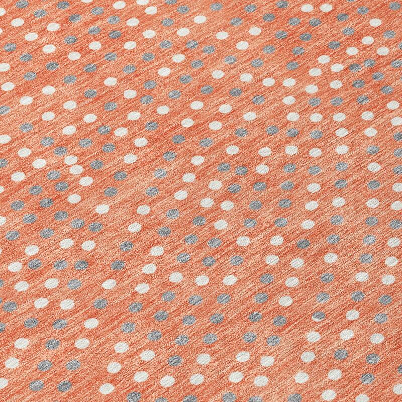 HomeRoots Polka Dot Transitional Rectangle Outdoor Rug
